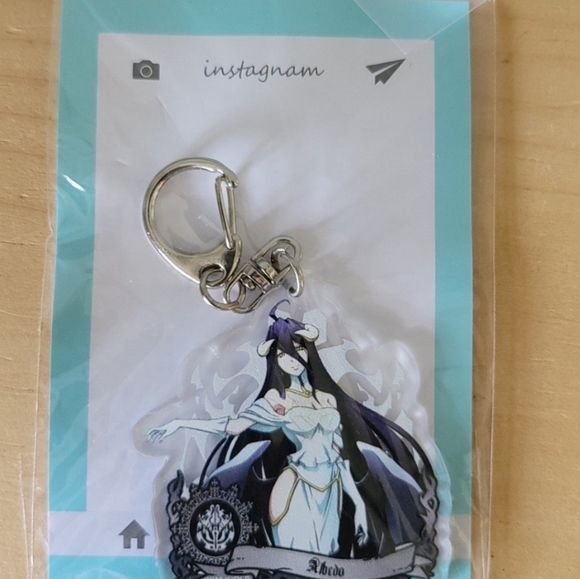 3 Overlord Keychain Ainz Ooal Gown Albedo Shalltear Bloodfallen - Picture 5 of 7